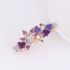 Alloy Electroplated Rose Flower Rhinestone Butterfly Women's Hairpin Hair Accessory
