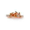 Alloy Electroplated Rose Flower Spring Clip Hairpin For Women