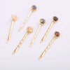 Alloy Electroplated Round Acetate Clip Hairpin Women's Hair Accessories