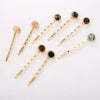 Alloy Electroplated Round Acetate Clip Hairpin Women's Hair Accessories