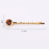 Alloy Electroplated Round Acetate Clip Hairpin Women's Hair Accessories