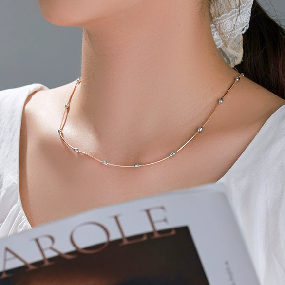 Alloy Electroplated Simple Niche Design Women's Necklace