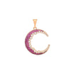 Alloy Electroplated Simple Style Melon Seed Buckle Crescent Necklace Pendant For Women