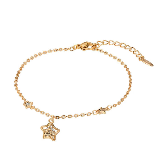 Alloy Electroplated Simple Style Star Bracelet Women's Jewelry