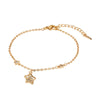 Alloy Electroplated Simple Style Star Bracelet Women's Jewelry