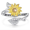 Alloy Electroplated Sunflower Pendant Clavicle Chain For Ladies