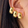 Alloy Electroplated U Shape Highend Retro Light Luxury Women's Earrings