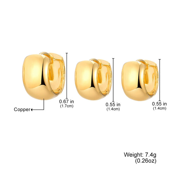 Alloy Electroplated U Shape Highend Retro Light Luxury Women's Earrings