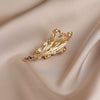 Alloy Electroplated Wheat Ear Flower Brooch For Women