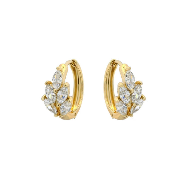 Alloy Electroplated Women's Elegant Flower Pattern Earrings