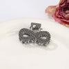 Alloy Electroplated Women's Rhinestone Pearl Hair Shark Clip With Bow Design