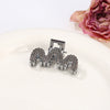 Alloy Electroplated Women's Rhinestone Pearl Hair Shark Clip With Bow Design