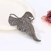 Alloy Electroplated Women's Rhinestone Pearl Hair Shark Clip With Bow Design