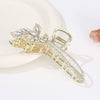 Alloy Electroplated Women's Rhinestone Pearl Hair Shark Clip With Bow Design