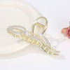 Alloy Electroplated Women's Rhinestone Pearl Hair Shark Clip With Bow Design