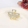 Alloy Electroplated Women's Rhinestone Pearl Hair Shark Clip With Bow Design