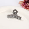 Alloy Electroplated Women's Rhinestone Pearl Hair Shark Clip With Bow Design