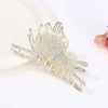 Alloy Electroplated Women's Rhinestone Pearl Hair Shark Clip With Bow Design