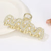 Alloy Electroplated Women's Rhinestone Pearl Hair Shark Clip With Bow Design