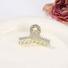 Alloy Electroplated Women's Rhinestone Pearl Hair Shark Clip With Bow Design