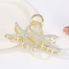 Alloy Electroplated Women's Rhinestone Pearl Hair Shark Clip With Bow Design