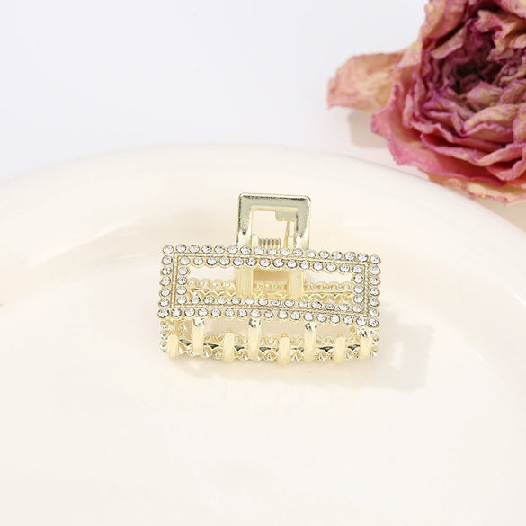 Alloy Electroplated Women's Rhinestone Pearl Hair Shark Clip With Bow Design