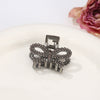 Alloy Electroplated Women's Rhinestone Pearl Hair Shark Clip With Bow Design