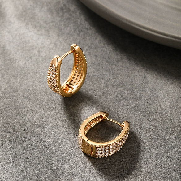 Alloy Electroplated Women's Ushaped Geometric Earrings