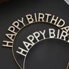 Alloy Electroplating Female Birthday Letter Headband