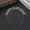 Alloy Electroplating Female Birthday Letter Headband