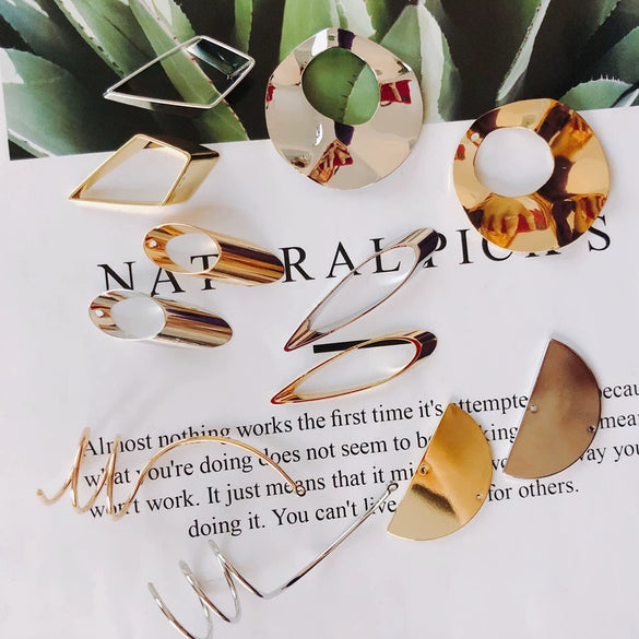 Alloy Electroplating Geometric Round Jewelry Accessories Earrings Pendant