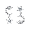 Alloy Electroplating Geometric Star Moon Tassel Women's Ear Jewelry