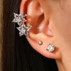 Alloy Electroplating Geometric Star Moon Tassel Women's Ear Jewelry