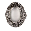 Alloy Electroplating Hollow Retro Cat Eye Ring Unisex Jewelry