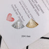 Alloy Electroplating Jewelry Accessories Fan Earring Material