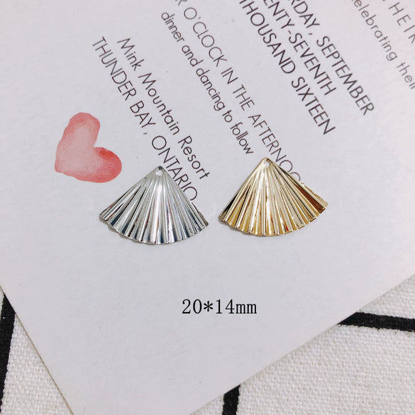Alloy Electroplating Jewelry Accessories Fan Earring Material