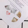 Alloy Electroplating Jewelry Accessories Fan Earring Material