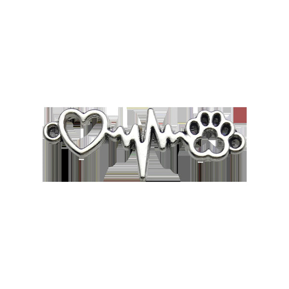 Alloy Electroplating Retro Silver Double Hole Connection Diy Pendant Jewelry Accessories