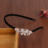 Alloy Electroplating Rhinestone Bow Headband For Women