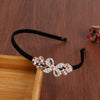 Alloy Electroplating Rhinestone Bow Headband For Women