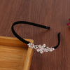 Alloy Electroplating Rhinestone Bow Headband For Women