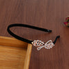 Alloy Electroplating Rhinestone Bow Headband For Women