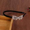 Alloy Electroplating Rhinestone Bow Headband For Women