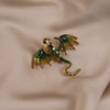 Alloy Enamel Animal Rhinestone Brooch For Women With Electroplating