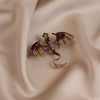 Alloy Enamel Animal Rhinestone Brooch For Women With Electroplating