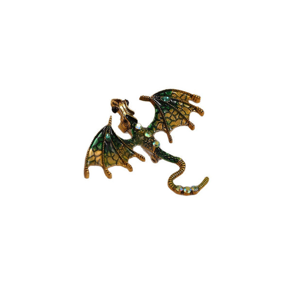 Alloy Enamel Animal Rhinestone Brooch For Women With Electroplating