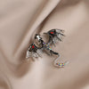 Alloy Enamel Animal Rhinestone Brooch For Women With Electroplating