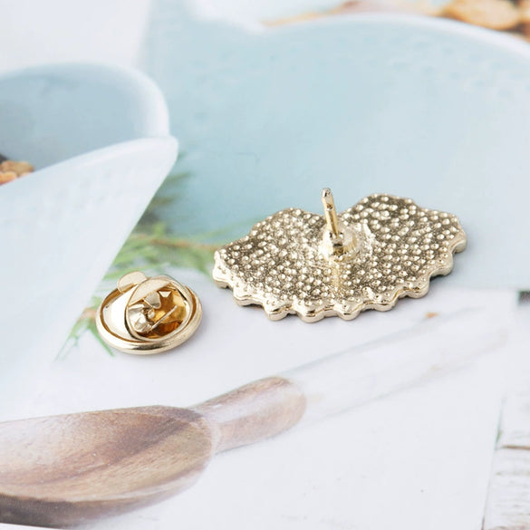 Alloy Enamel Dripping Oil Letters Women's Brooch