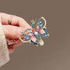 Alloy Enamel Painted Butterfly Women's Brooch With Electroplating