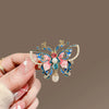 Alloy Enamel Painted Butterfly Women's Brooch With Electroplating